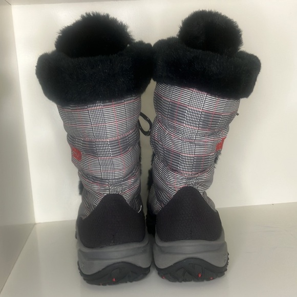 The North Face Nuptse Fur Winter Snow Boot Girls Size 3 - Picture 3 of 10